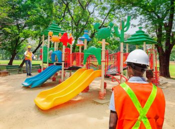 New playground installation project in Cleveland, Ohio